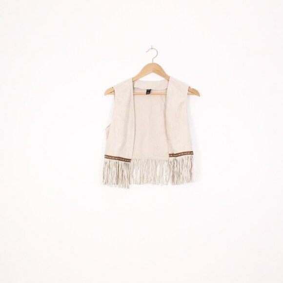 *SHEIN VCAY Chest jacket with ruffle hem and open front - Picture 4 of 8